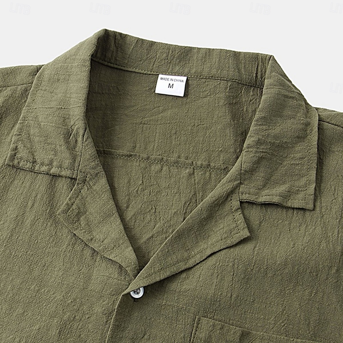Per uomo Camicia bianca di cotone Camicia Estiva Camicia casual Camicia in cotone e lino Camicia con colletto cubano Semplice Vacanza Casuale Nero Giallo Blu marino Verde Manica Corta Collo Camp del 2025 a $21.99 –P8
