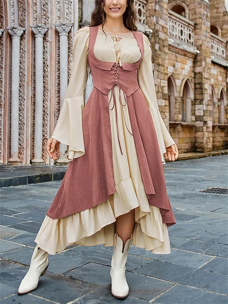 Medieval Renaissance Cocktail Dress Cosplay Costume Prom Dresses Viking  Outlander Fancy Dress Women's Celtic Pirate Fantasy Masquerade LARP Ren  Faire Festival Adults' Dress 2026 - $40.99