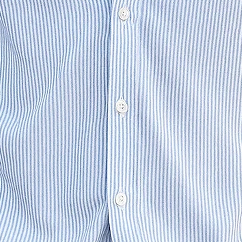 Herre Stripet Skjorte Skjorte med knapper Avslappet skjorte Langermet Fashion Casual Kontor Hverdag Vår Høst Aftæpning 3D-utskrift Lin som skjorte Hvit Rosa Blå Lilla Grønn 2025 - $25.99 –P3