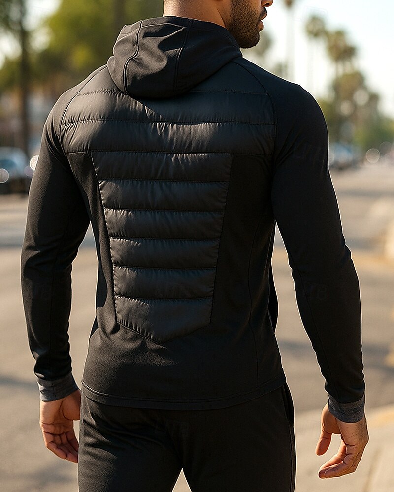 Hombre Chaqueta para correr Chaqueta para exteriores Chaqueta con capucha Bolsillo Con Capucha Manga Larga Camiseta Ropa Deportiva Algodón Impermeable Resistente al Viento Ligero Transpirable 2025 - $42.99 –P2