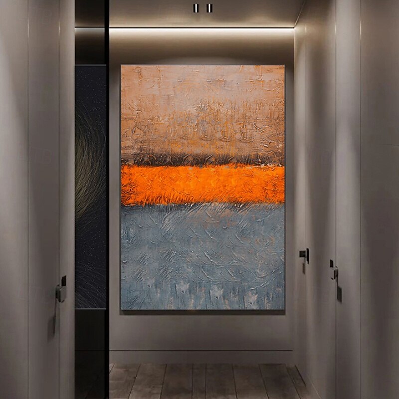 Peinture à l'huile faite à la main sur toile, décoration murale abstraite moderne pour la décoration intérieure, peinture roulée sans cadre, non tendue de 2025 ? $92.99 –P9