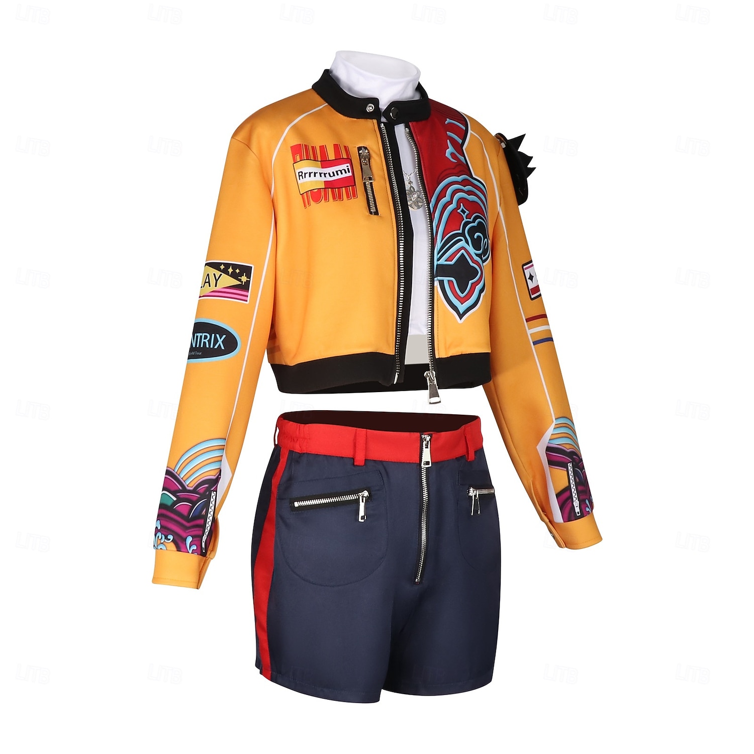 Zainspirowany koreańskim idolem Idol Gwiazda popu Kostium Fantazyjne przebranie Wirtualny idol Kostiumy z filmów for Damskie Doroślu Halloween Karnawał Spektakl Comic Con Anime Expo 2025 - $88.99 –P4