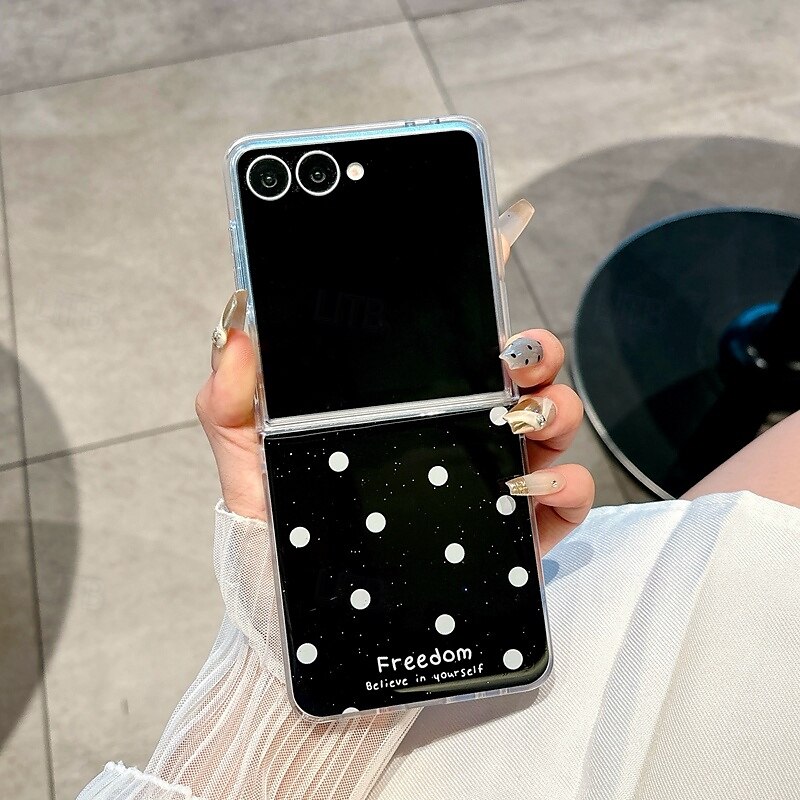 téléphone Coque Pour Samsung Galaxy Z Flip 7 Z Flip 6 Z Flip 5 Z Flip 4 Z Flip 3 Coque Arrière Antichoc Rétro TPU faux cuir de 2025 ? $17.99 –P4
