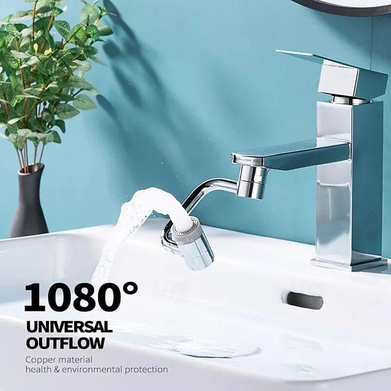 U-Shape Universal Faucet Splash Proof Extender with Rotatable Joint C Type Mechanical Arm Design for Bathroom Sink Water Saving Bubbler Tap Attachment for Easy Washing 2025 - $11.99 –P1