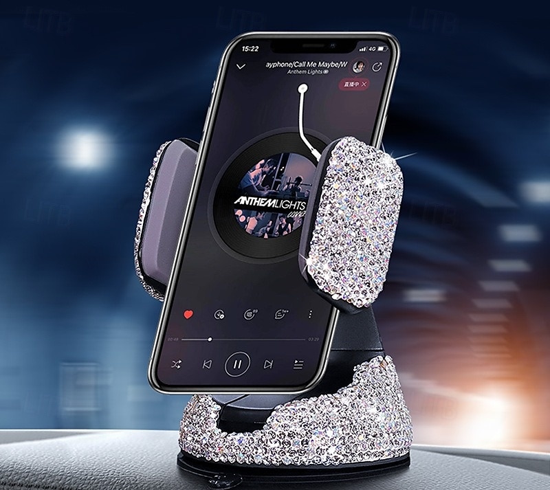 Support de téléphone réglable pour voiture, support de ventilation bling, ventouse multifonction, support rotatif pour tableau de bord, support de téléphone portable pour la navigation dans de 2025 ? $12.99 –P10