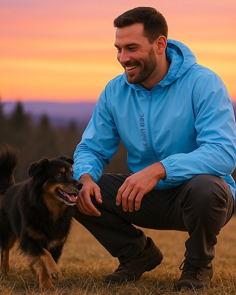 Herr Vindtät jacka Softshelljacka Vandringsjacka Utomhus Solskydd Lättvikt Andningsfunktion Vandringskläder Vandringskläder Sommar Vår Jacka Camping / vandring / grottforskning Löpning Ensfärgat 2026 - $31.99 –P3