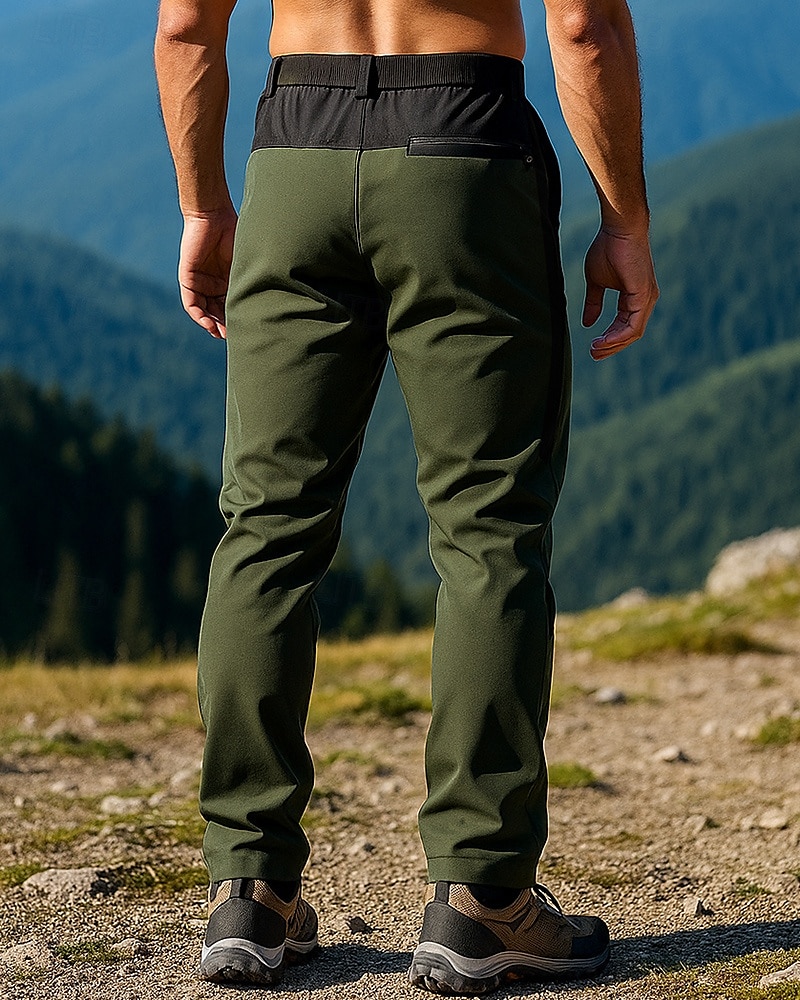 Pánské Dağcı Pantolonu Turistické kalhoty do deště Softshellové kalhoty Venkovní Běžný Voděodolný Větruvzdorné Spodní část oděvu Kapsa na zip Armádní zelená Outdoor a turistika Běh S M L XL XXL 2025 - $34.99 –P2
