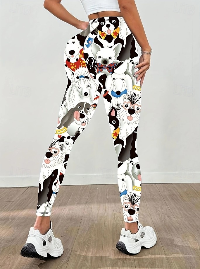 Per donna Leggings Punk Attivo Vacanza Lunghezza intera Vita Alta Grafico Animale Gatto Stampa 3D Asciugatura Rapida Traspirabilità Morbido Elasticizzato All'aperto Casa Casual Nero Bianco Arcobaleno del 2025 a $19.99 –P6