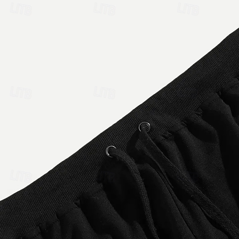 Męskie Spodnie dresowe Uprawiający jogging Spodnie Kieszeń Elastyczny pas Ściągana na sznurek Kolorowy blok Komfort Sporty na świeżym powietrzu Codzienny Moda Codzienny Czarny Jasnoszary Średnio 2026 - $18.99 –P3