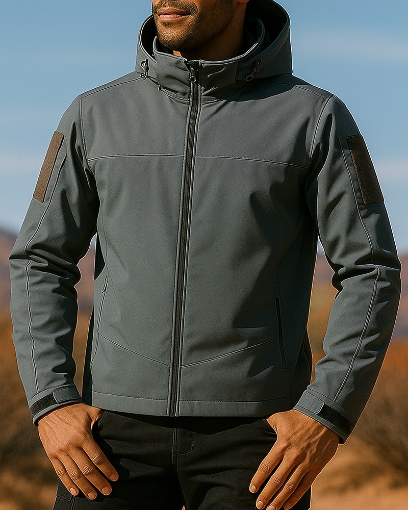Hombre Cortavientos Chaqueta Chaqueta Softshell Al aire libre Impermeable Resistente al Viento Trajes de senderismo Ropa de senderismo Primavera Otoño Camiseta Caza Camping / Senderismo 2025 - $36.99 –P3