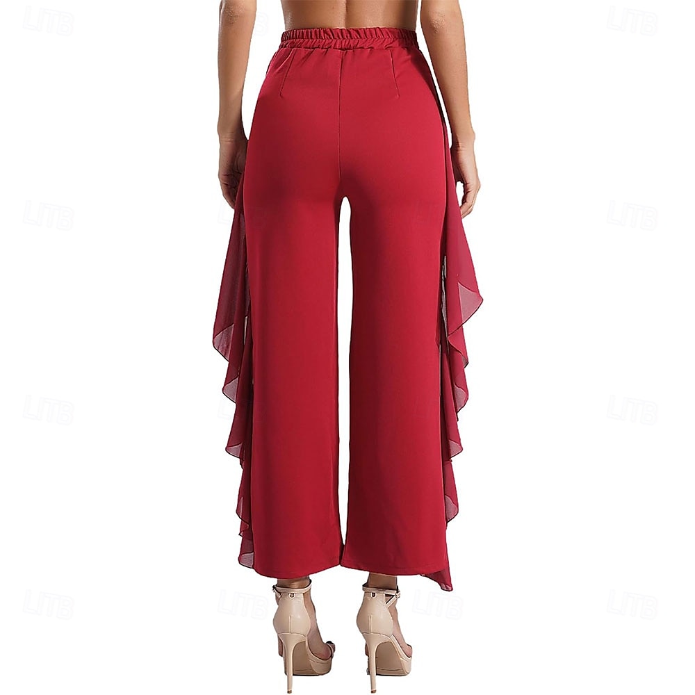 Damen Latein Tanzhose Tango Salsa Samba Tanzhose Rock fließende Hose Bauchtanzhose 2025 - $22.99 –P8