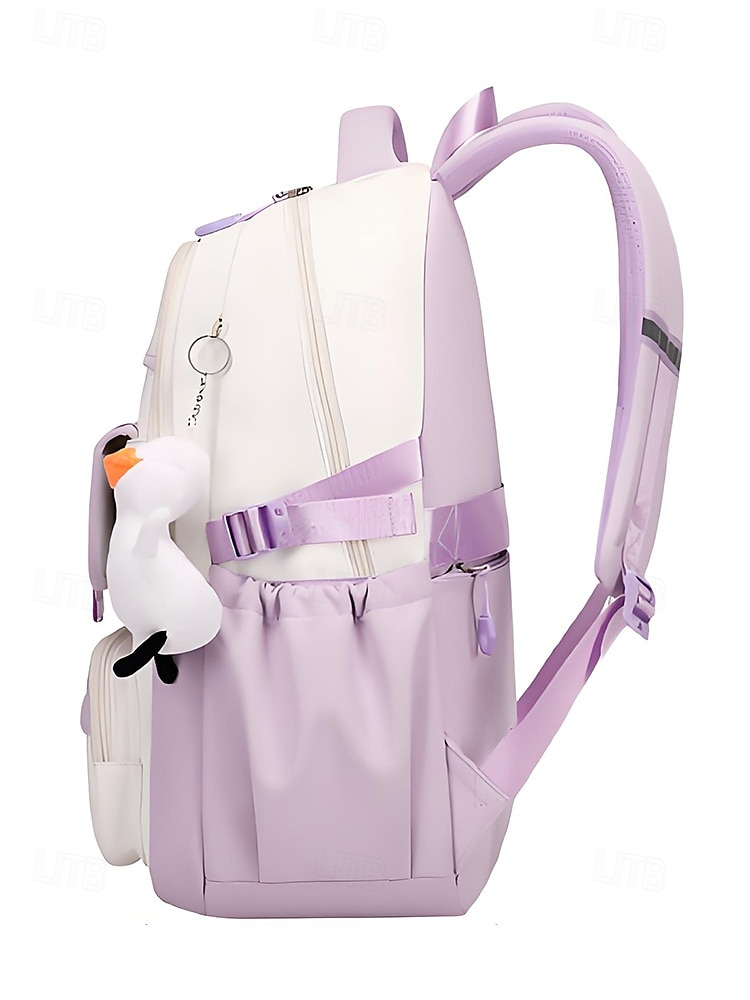 Sac à dos imperméable multi-poches - sac d'école de grande capacité, rangement en couches, design léger, poches latérales, adapté aux étudiants adolescents et aux navetteurs quotidiens noir rose bleu de 2025 ? $34.99 –P5