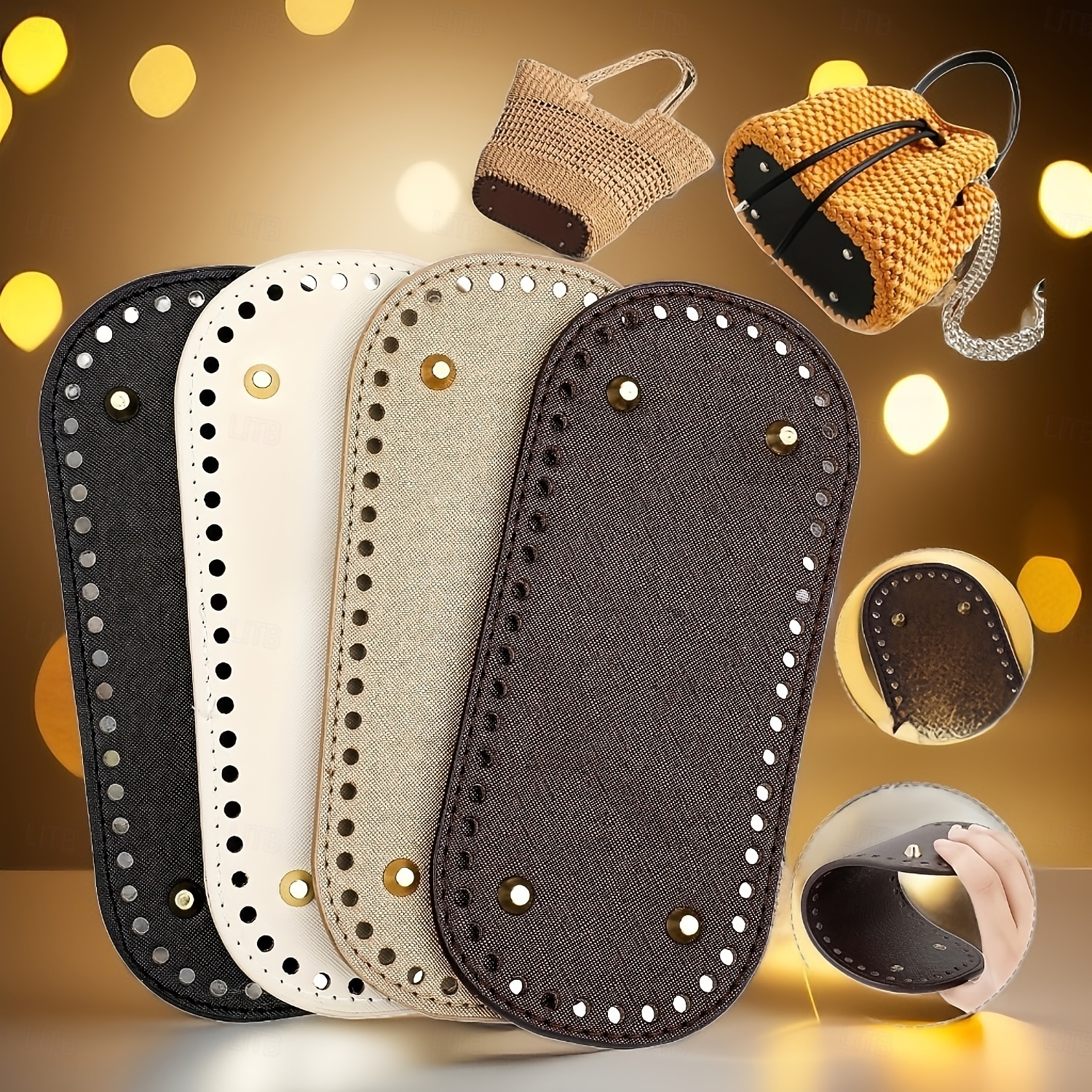 3/4pcs Crochet Bag Bases 3.94*8.66inch with Holes - Assorted Colors Long Oval Shape for DIY Shoulder Bags & Crafts Random Colors Purse Shapers 2026 - $13.99 –P2