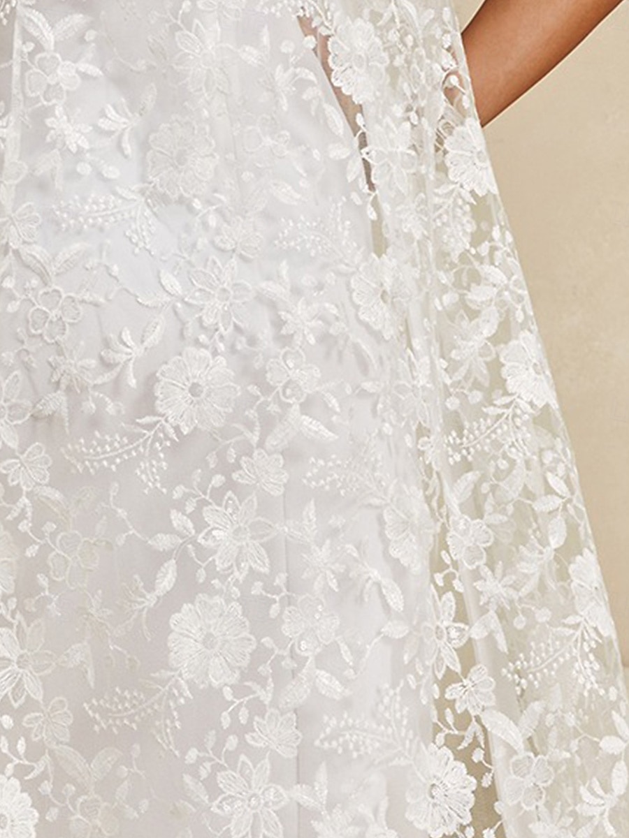 Damen Staubmantel Spitze bestickt elegant Basic lässig geblümt formell kurz Rundhalsausschnitt lockere Passform Langarm Oberbekleidung Marineblau Sommer Frühling 2025 - $59.99 –P3