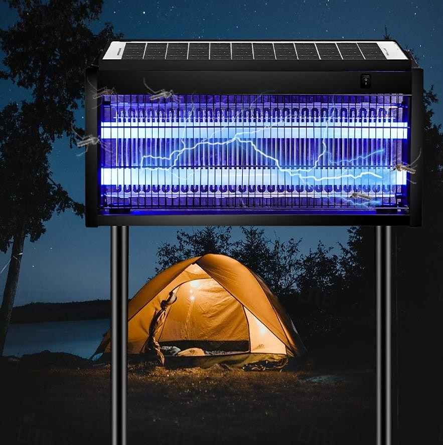 Solar Bug Zapper Outdoor, Mosquito Zapper Waterproof Electric Fly Zapper Rechargeable Mosquito Killer Lamp with 15W Solar Panel, Cordless Fly Trap for Backyard, Patio, Garden, RV, Camping 2025 - $93.99 –P5