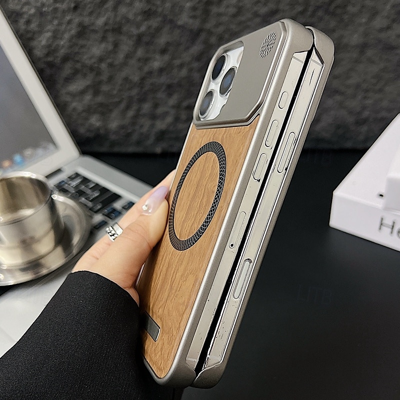 telefon Carcasă Pro iPhone 17 Pro Max 17 Air 16 15 14 Pro Max Plus 13 Pro Max Zadní kryt Magnetické Nárazuvzdorné Textura dřeva PC 2025 - $8.99 –P4