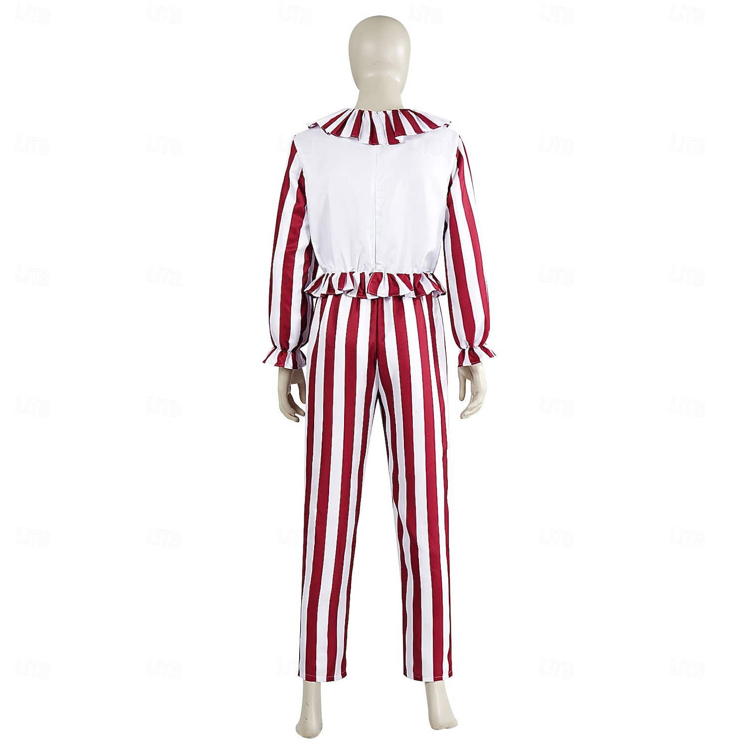 Joker Clown Halloween Kostüm Overall Clown im Kornfeld Horror Gruseliges Kostüm Erwachsene Herren Damen Halloween Karneval Leistung Party Einfache Halloween-Kostüme Verkleiden 2025 - $47.99 –P8