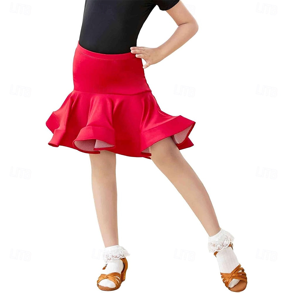 Gonne asimmetriche a spina di pesce con fianchi da ballo latino per ragazze che ballano salsa tango samba del 2025 a $24.99 –P6