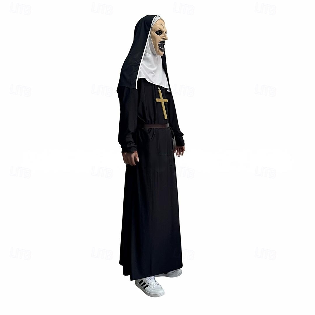 Valak předvečer Všech svatých Cosplay kostým Maska Plná hlava Jeptiška Horor Dospělé Unisex předvečer Všech svatých Karneval Výkon Párty Jednoduché Halloweenské kostýmy Oblékněte se 2025 - $48.99 –P7