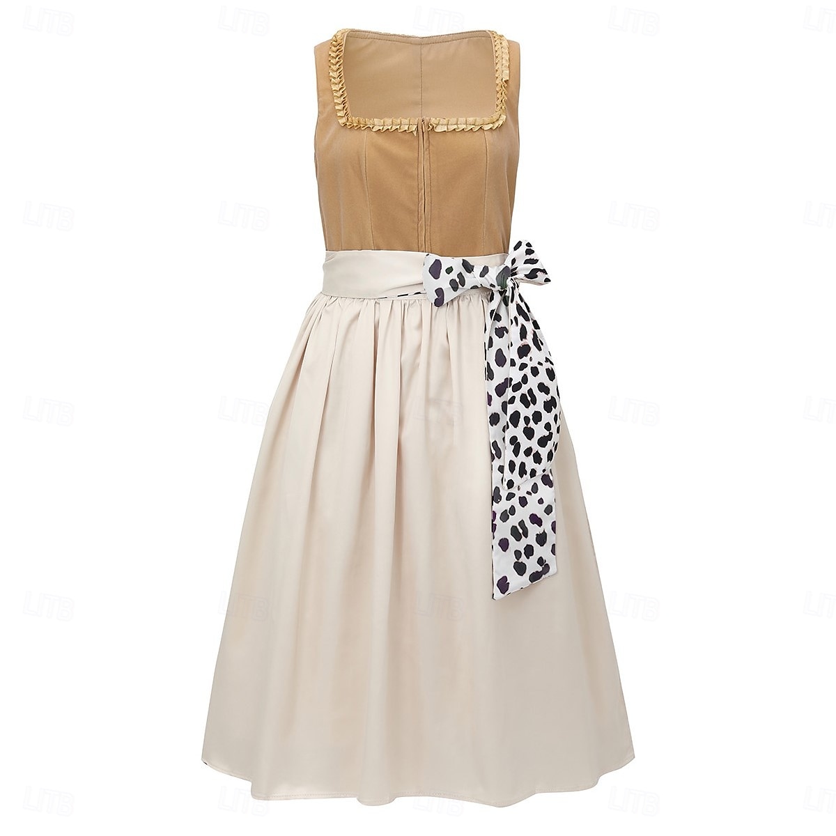 Oktoberfest Ruhák Dirndl Trachtenkleader Szobalány bajor Német Meadows Női Hagyományos stílusú ruha Ruha Kötény Blúz nélkül 2025 - $63.99 –P1