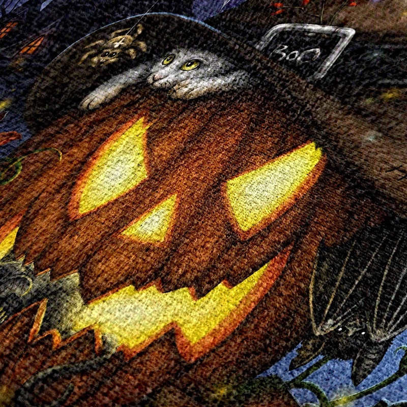 női halloweeni tökös crossbody táska - boszorkánykalap és macskaminta, állítható pánttal, könnyű, bolyhosított válltáska, tökéletes ünnepi bulikra és trick or treat eseményekre 2025 - $19.99 –P5