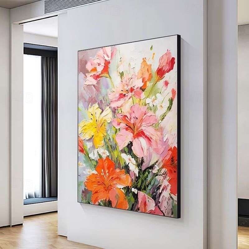 handgemachtes Ölgemälde auf Leinwand, Wandkunst, Dekoration, modern, abstrakt, 3D, dicke Ölblumen für die Inneneinrichtung, gerollt, rahmenlos, ungedehntes Gemälde 2025 - $125.99 –P10