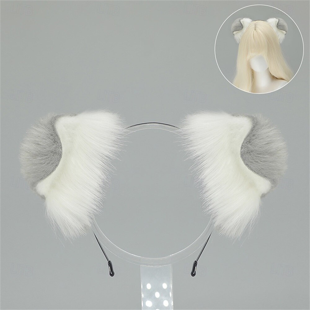 Serre-tête oreilles de shiba inu avec queue – accessoires de cosplay oreilles et queue de chien faits à la main, oreilles de chien-loup pour Halloween, fête et jeu de rôle de 2025 ? $27.99 –P7