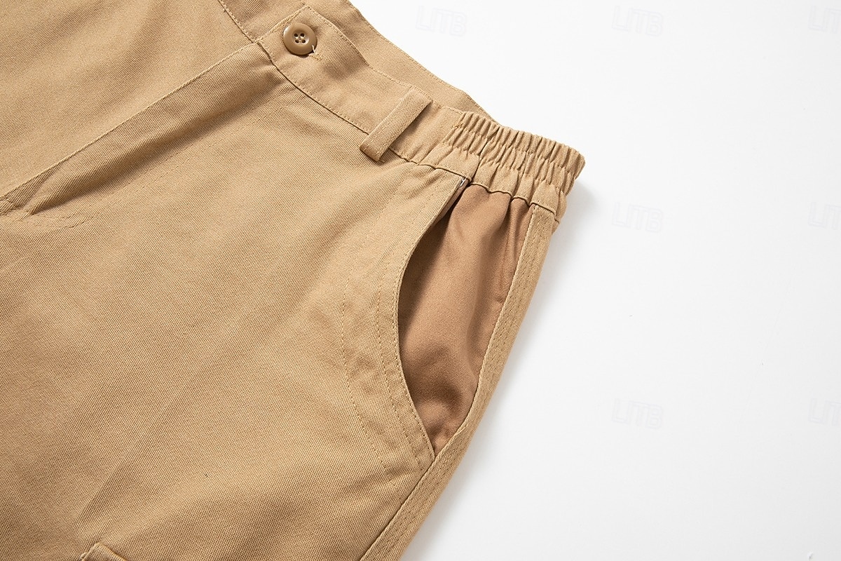 Per uomo Pantaloncini cargo Shorts Pantaloncini Estivi Multi-tasche Tasca con Patta Semplice Comodità Indossabile Lunghezza al ginocchio All'aperto Sport Quotidiano Moda Casual Verde Cachi del 2025 a $22.99 –P7