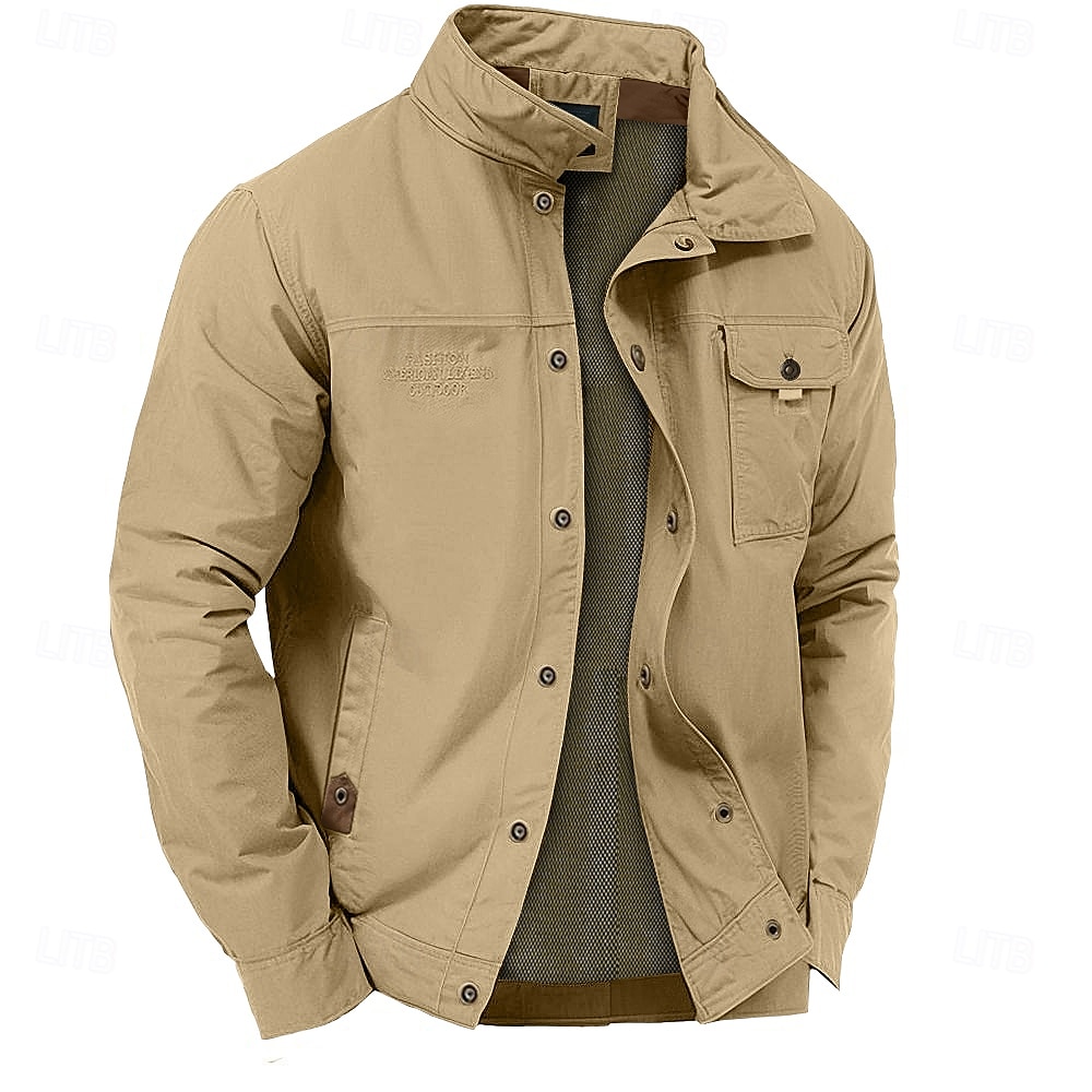 Per uomo Giacca Sportiva Giacca da Lavoro Giacca antivento Sport all'Aperto Casuale Impermeabile Giacca a Vento Cerniera Tasca Autunno Inverno Tinta unica Casual Abbigliamento da lavoro Con Cappuccio del 2026 a $56.99 –P1