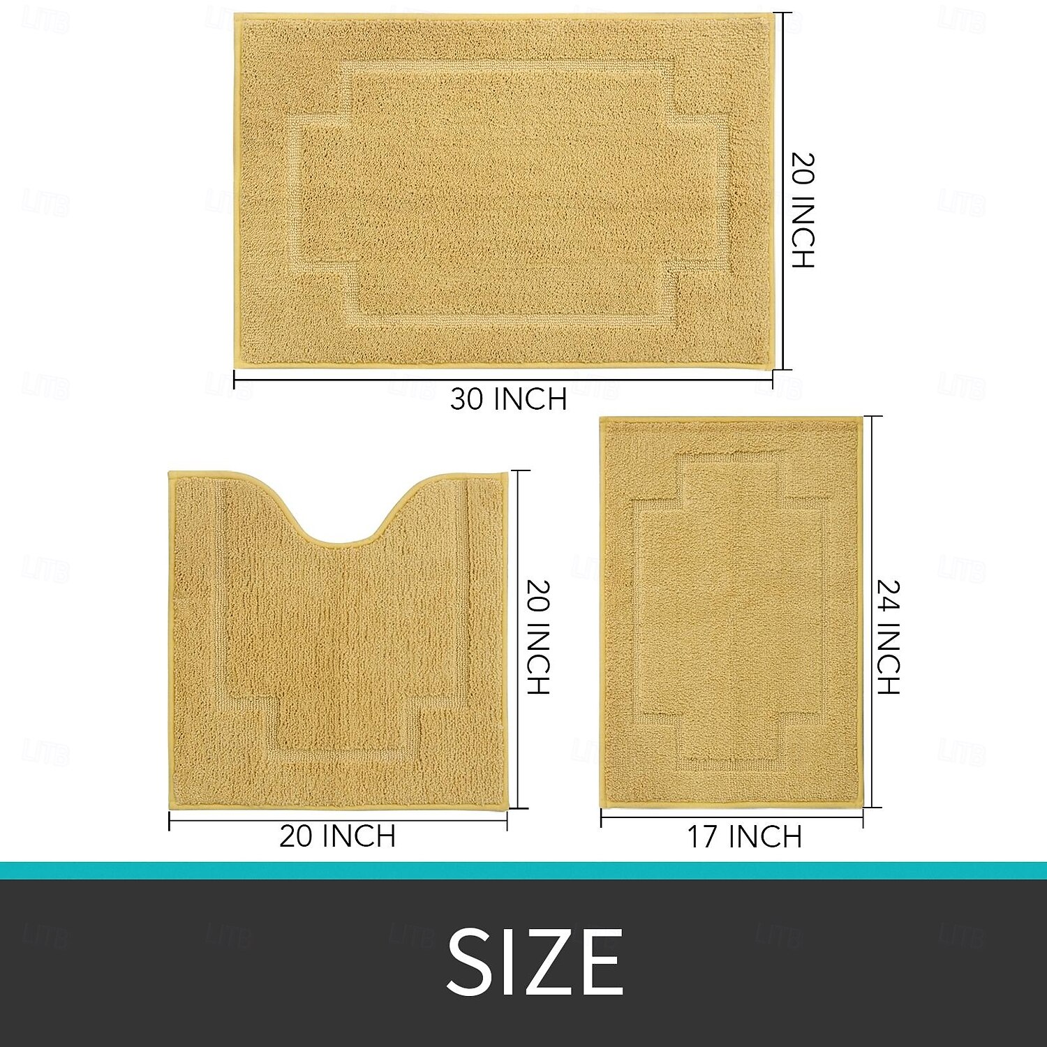 Rectangular 3/5" (1.5 cm) Doormats Machine Made Polyster Non Skid Classic Solid Color 2025 - $36.99 –P1