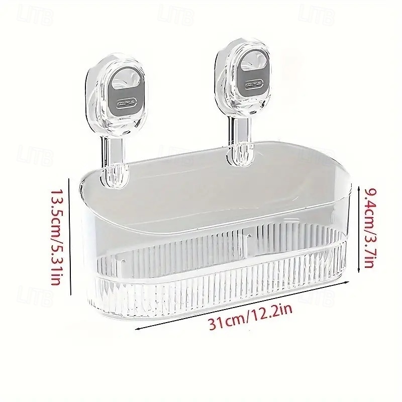 falra szerelhető tapadókorongos tárolóállvány erős ragasztóval, fúrás nélküli, akasztható tárolódoboz zuhanyfelszerelésekhez és kozmetikumokhoz 2026 - $20.99 –P17