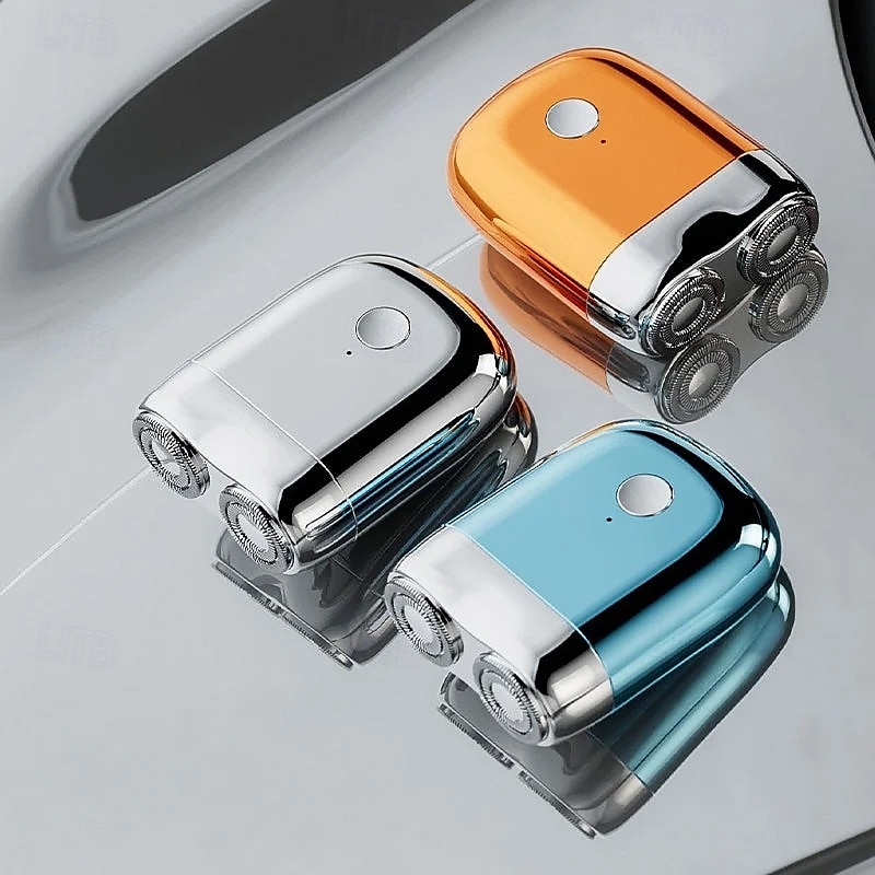 Waterproof Portable USB Men's Shaver Dual-Head Magnetic Mini Electric Razor Compact Beard Trimmer for Men Rechargeable USB Charging Travel Friendly Shaving Device 2025 - $20.99 –P7