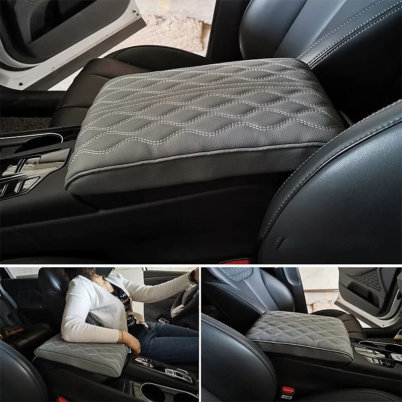 Bracciolo in memory foam per auto, cuscino per console centrale con tasca portaoggetti, porta telefono, scatola per fazzoletti, supporto per gomiti per il comfort di guida del 2025 a $10.99 –P20