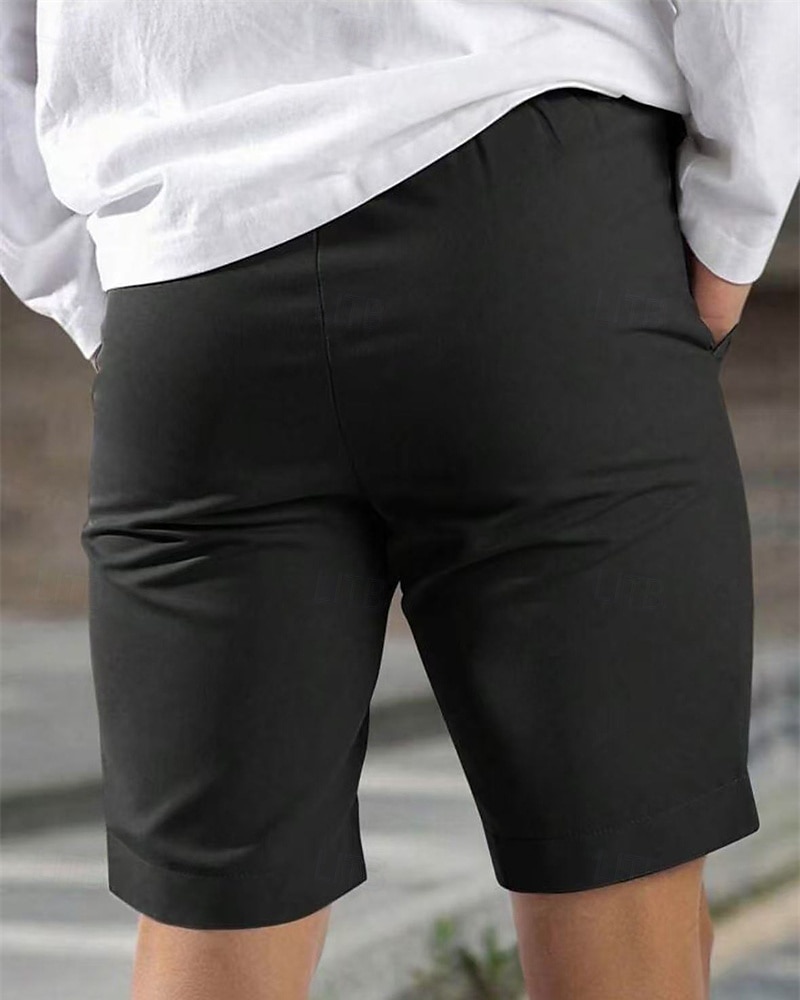 Herren Schicke Shorts Burmuda Shorts Arbeitsshorts Tasche Einfach Komfort Atmungsaktiv Kurz Outdoor Geschäft Mode Lässig Schwarz Blau 2025 - $21.99 –P6