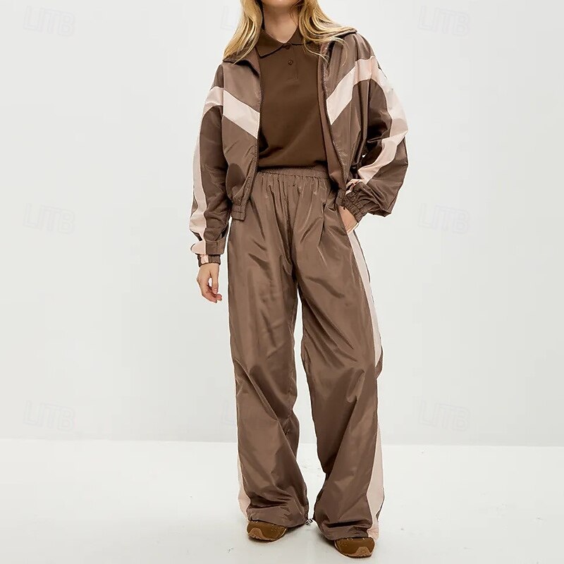 نسائي بدلة رياضية بنطلونات بنطلون رياضي رباط جيب ألوان متناوبة أطقم ملابس رياضية الربيع أسود أحمر الصالة الرياضية تدريب ركض خصر عالي ضد الهواء خفة الوزن رطوبة فتل كم طويل رياضة ألبسة رياضية مرن نسبياً 2026 - $47.99 –P3