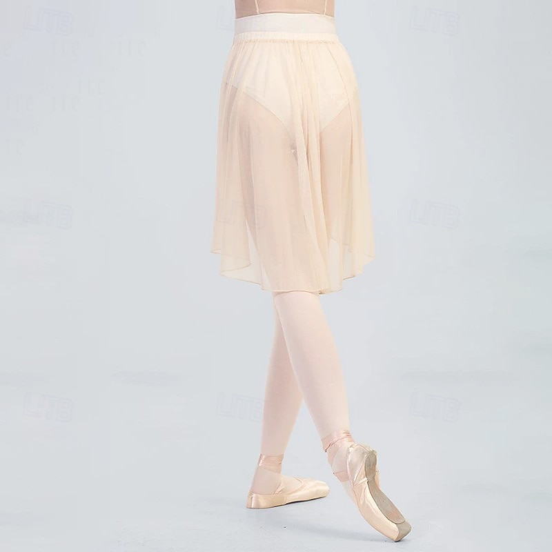 Ballet Skirts Pure Color Splicing Tulle Women's Performance Training High Tulle 2025 - $36.99 –P2