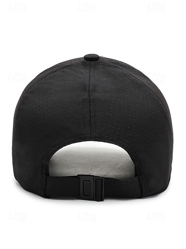 Gorra de béisbol ligera y transpirable para hombre: gorra deportiva de malla de secado rápido con hebilla de metal ajustable para correr, jugar al golf, hacer senderismo y uso diario. 2025 - $9.99 –P7