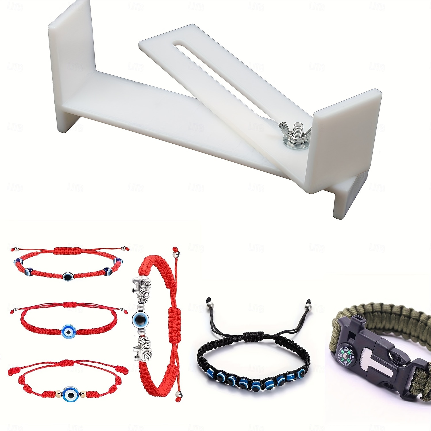 1pc Creative Rope Braiding Tool  Hand-Knitted Plastic Jig  Plastic  With Two Clips Rack DIY Handcraft Jewelry Making Fixing  Jewelry Making  Professional Practical Tool 2025 - $11.99 –P5