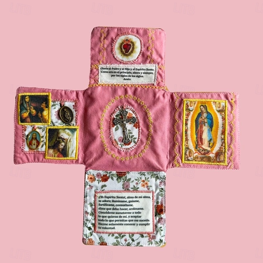 Edizione tascabile devozionale artigianale, santuario tascabile con croce d'argento inclusa, scatola d'ispirazione compatta, regalo di benedizione portatile per la riflessione quotidiana, la del 2025 a $16.99 –P3