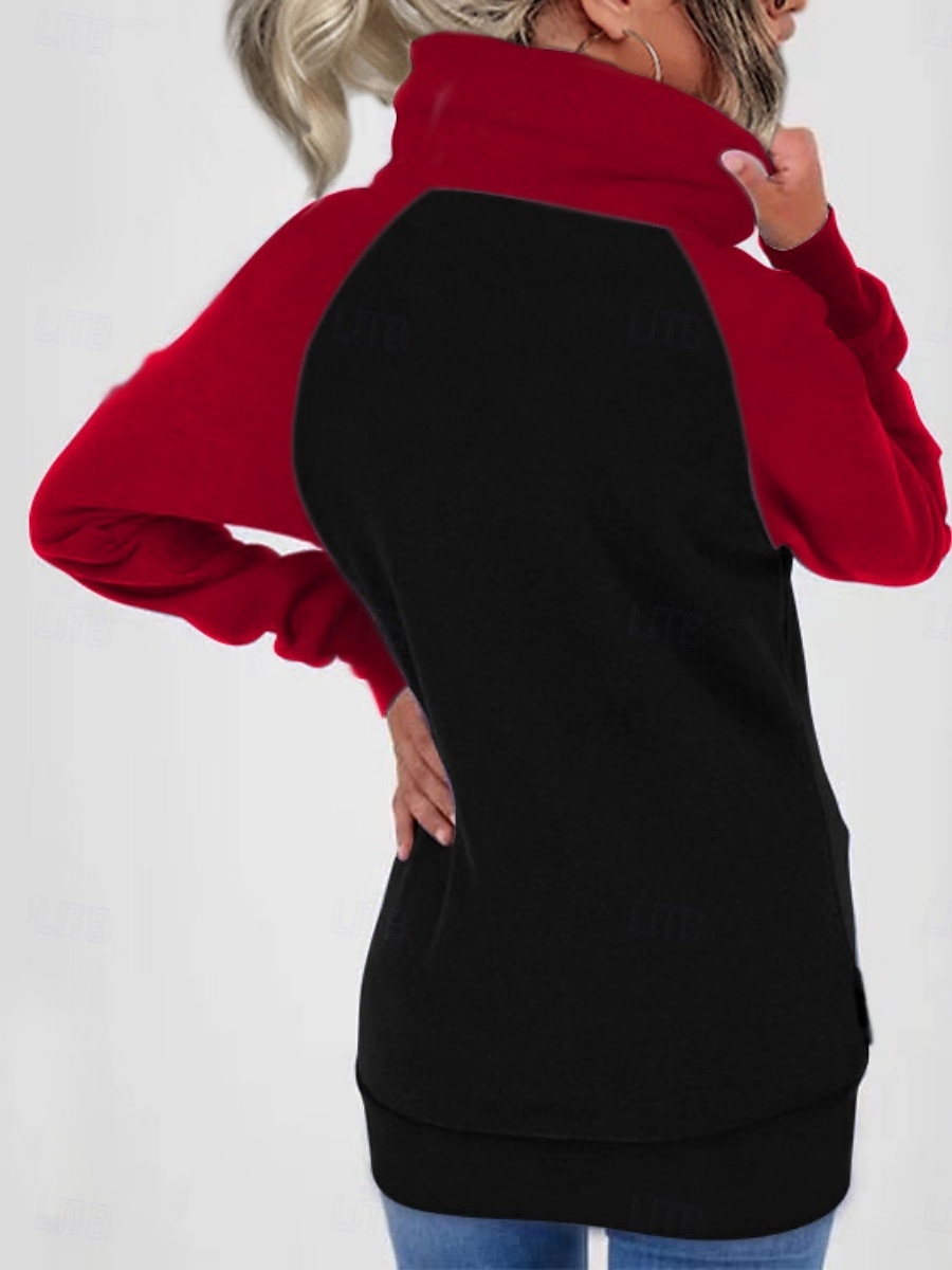 Női Pulóver Hoodie pulóver Színes Alkalmi Hosszú ujj Kapucni Normál felsők Utca Hétköznapi Cipzár Zseb Fehér Rubin Khakizöld Katonai zöld Ősz Tél 2025 - $19.99 –P5
