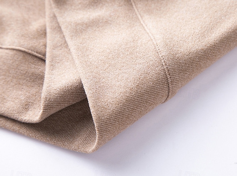 Herr Tröja Långärmad Hög hals Vår Höst Vinter Dagligen Dragkedja Lappverk Utomhus Semester Hem Svart Brun Khaki grön Topp t-shirt för män 2025 - $28.99 –P7