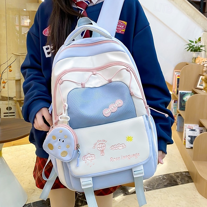 Tween Girls Korean Style Backpack Set Cute Aesthetic School Bag with Tote Bag & Pencil Case, Lightweight Large Capacity Bookbag for Middle School & Travel 2026 - $34.99 –P4