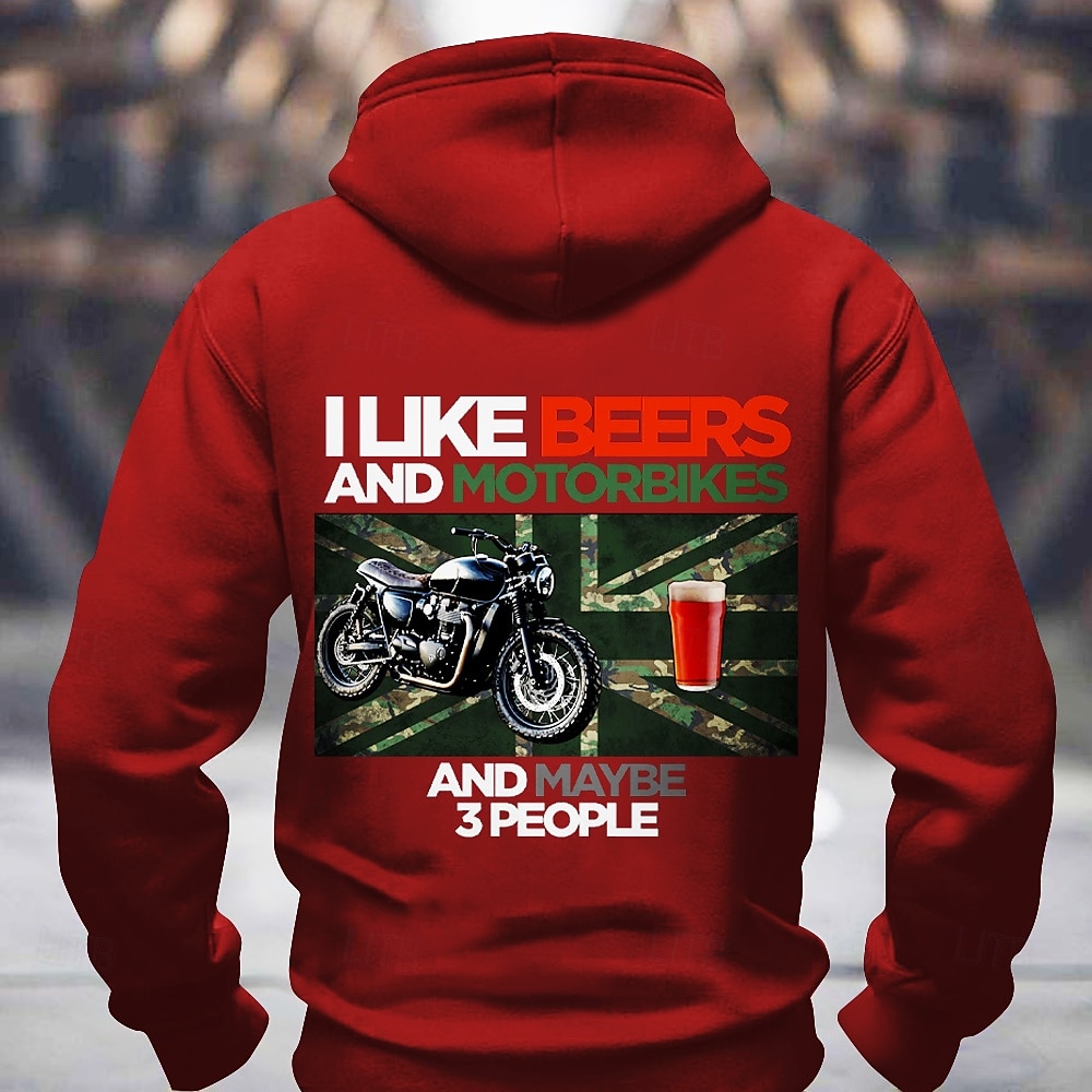 Homens Engraçado Motocicletas Moletons Moletom Moletom Moletom com capuz Gola Redonda Moda Impressão 3D Feriado Streetwear Preto Vermelho Com Cordão 3D Arte Gráfica Outono Inverno Designer de 2025 por $26.99 –P4