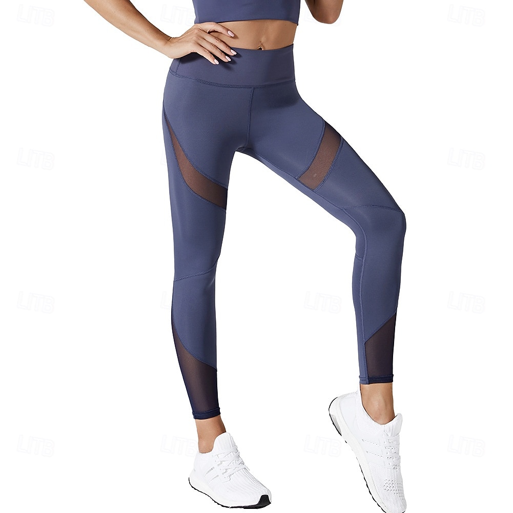 Per donna Leggings Collant Atletico Lunghezza al polpaccio Naturale Patchwork Patchwork Comodo Sollevamento glutei Controllo addominale Yoga Casual Quotidiano Nero Rosa Blu marino Blu Estate Primavera del 2025 a $14.99 –P3