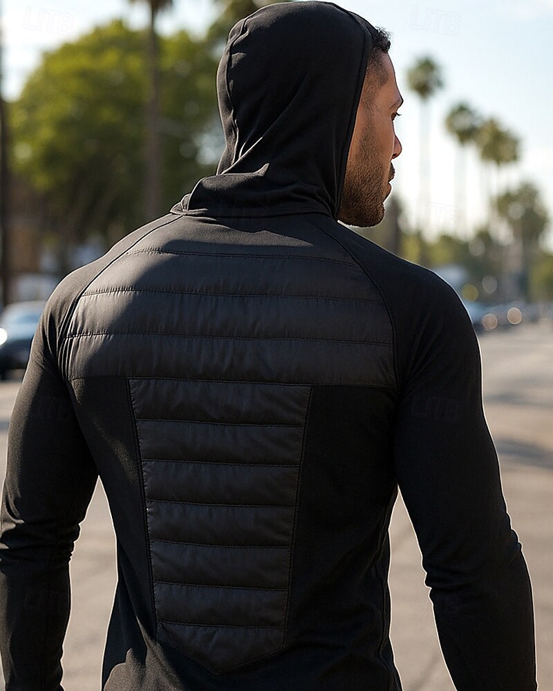 Hombre Chaqueta para correr Chaqueta para exteriores Chaqueta con capucha Bolsillo Con Capucha Manga Larga Camiseta Ropa Deportiva Algodón Impermeable Resistente al Viento Ligero Transpirable 2025 - $42.99 –P4