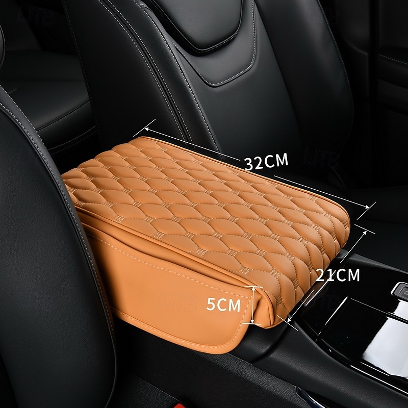 Bracciolo in memory foam per auto, cuscino per console centrale con tasca portaoggetti, porta telefono, scatola per fazzoletti, supporto per gomiti per il comfort di guida del 2025 a $10.99 –P7