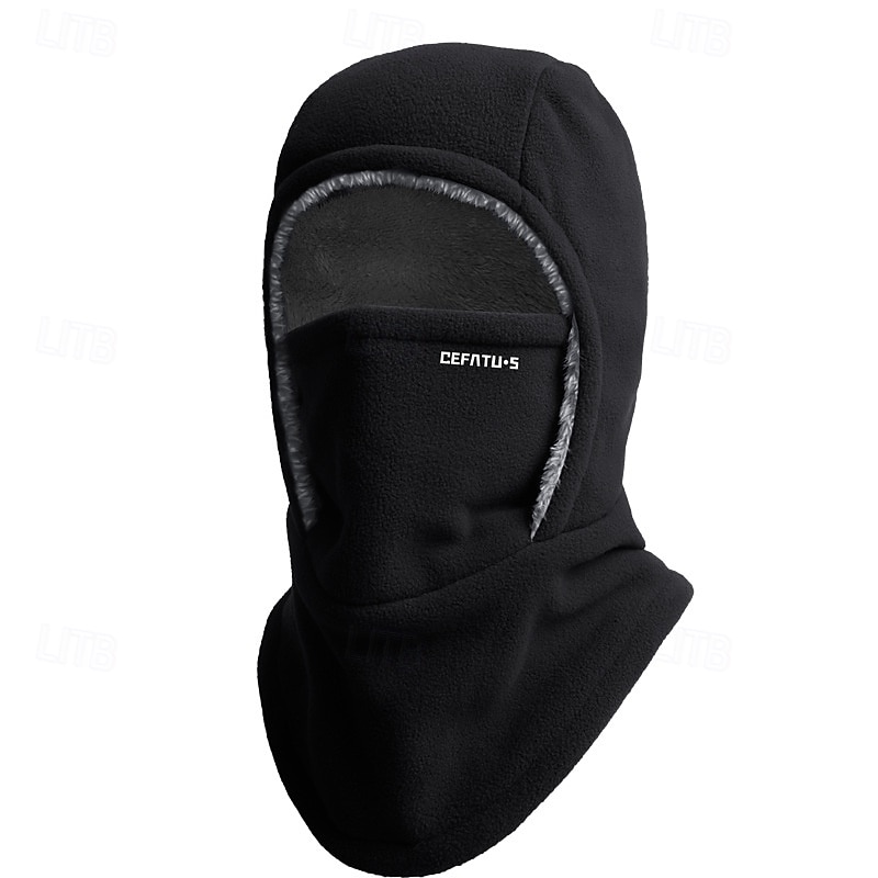 Termisk balaklava for menn og kvinner, vindtett skihette med hørselbeskyttelse for utendørssport, sykling, fisking, fotturer, reiser - strikket polyesterstoff, maskinvaskbar 2025 - $27.99 –P3