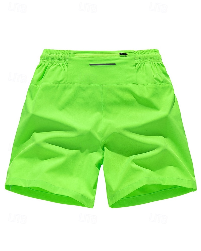 Herren Laufshorts Trainingsshorts Reißverschlusstasche Hohe Taille Unterteile Athleisure Fitnessstudio Trainieren Schnelltrocknend Atmungsaktiv Fitnesstraining Outdoor Laufen Normale Passform 2025 - $13.19 –P7