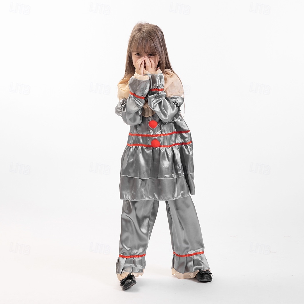 Clown Pennywise Halloween Kostüm Es Horror Gruseliges Kostüm Kinder Jungen Mädchen Halloween Karneval Leistung Party Einfache Halloween-Kostüme Verkleiden 2025 - $32.99 –P12