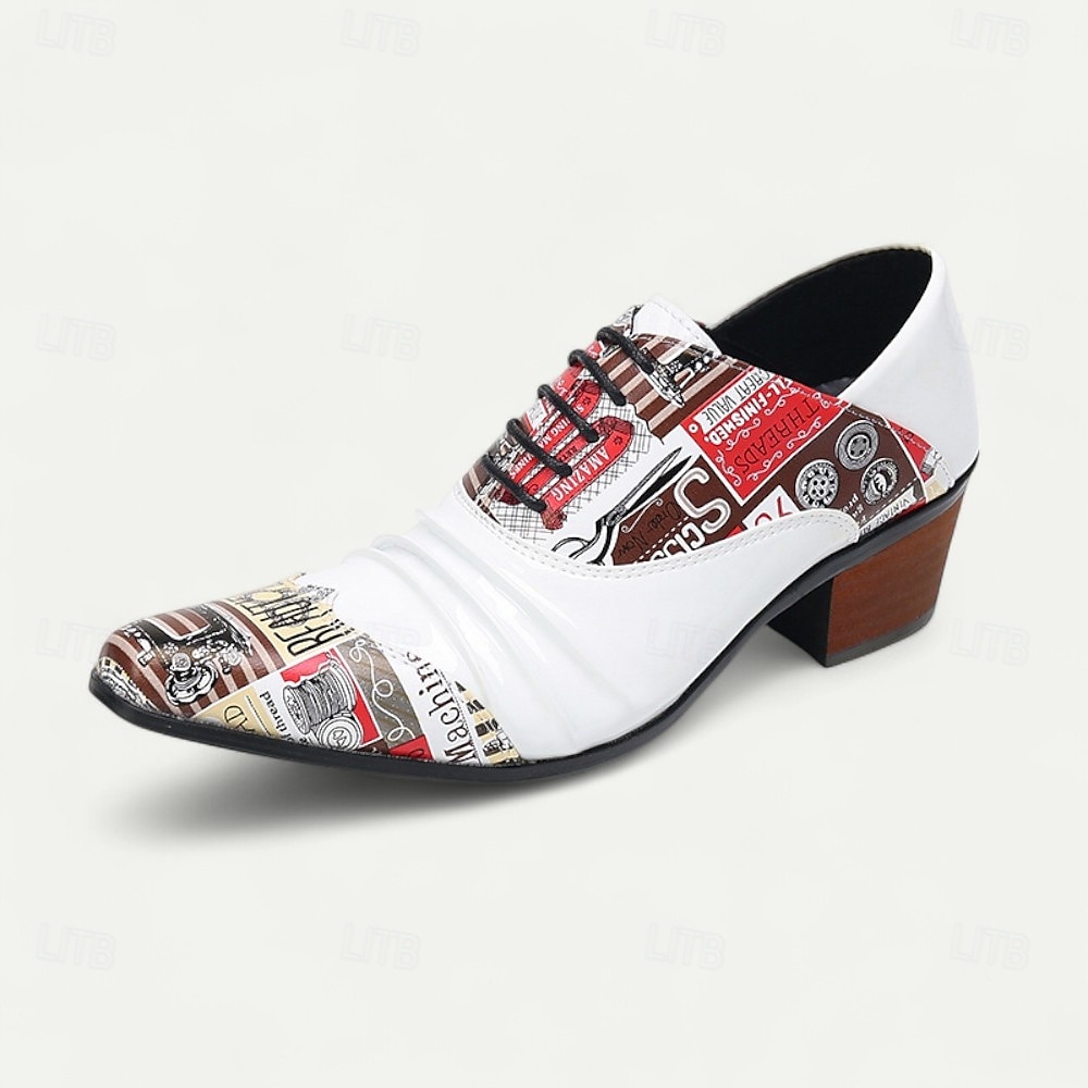 weiße Slipper für Herren mit Zeitungsdruck-Design und hohem Fashion-Appeal, ideal für lässige Tage, Streetstyle und kreative Events 2025 - $109.99 –P2